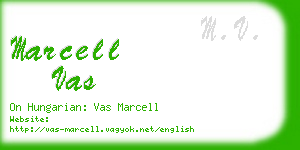 marcell vas business card